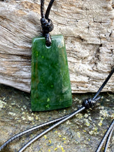 Load image into Gallery viewer, Authentic Natural Canadian Jade, Nephrite Jade Pendant, Canadian Jade Pendant, Mens Jade Necklace, Jade for men, Christmas gift for men