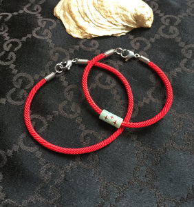 Good Luck Red Cord Bracelet, Jade Bracelet, Wish Bracelet, Protection Bracelet, Lucky Bracelet