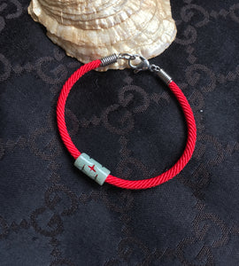 Good Luck Red Cord Bracelet, Jade Bracelet, Wish Bracelet, Protection Bracelet, Lucky Bracelet