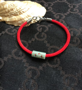 Good Luck Red Cord Bracelet, Jade Bracelet, Wish Bracelet, Protection Bracelet, Lucky Bracelet