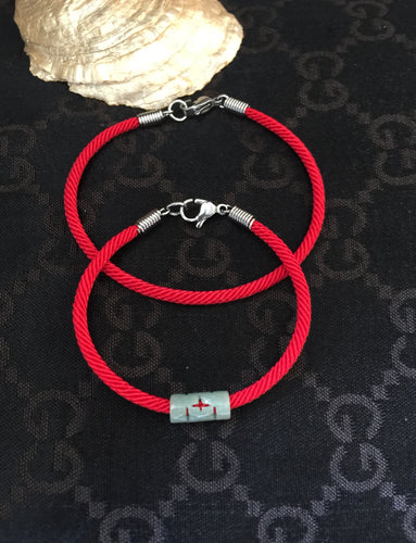 Good Luck Red Cord Bracelet, Jade Bracelet, Wish Bracelet, Protection Bracelet, Lucky Bracelet