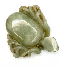 Load image into Gallery viewer, Certified Natural Hand-carved Vintage Hetian Jade Brush Washer, Antique Hetian Jade, Chinese Nephrite Jade Statue, Jewelry holder for rings