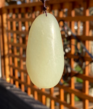 Load image into Gallery viewer, Certified Natural Hand-carved Hetian Nephrite Jade Pendant, Vintage Hetian Jade Pebble, Chinese Nephrite Jade, Lotus &amp; Fish