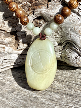 Load image into Gallery viewer, Certified Natural Hand-carved Hetian Nephrite Jade Pendant, Vintage Hetian Jade Pebble, Chinese Nephrite Jade, Jade Turtle &amp; Bat Handheld