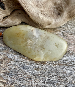 Certified Natural Hand-carved Hetian Nephrite Jade Pendant, Vintage Hetian Jade Pebble, Chinese Nephrite Jade, Hotan Jade