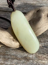 Load image into Gallery viewer, Certified Natural Hand-Carved Hetian Nephrite Jade Pendant, Vintage Hetian Jade Pebble, Chinese Nephrite Jade, Lucky Bat