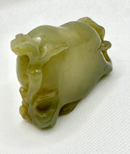 Load image into Gallery viewer, Certified Natural Hand-carved Vintage Hetian Jade Brush Washer, Antique Hetian Jade, Chinese Nephrite Jade Statue, Jewelry holder for rings