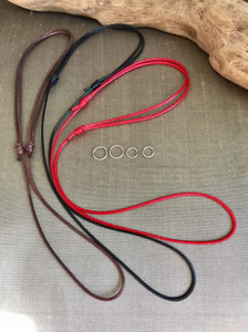 Waterproof Necklace, Black Cord Necklace, Brown Cord, Red Choker, Adjustable Necklace, cord necklace for pendant, necklace for pendant men