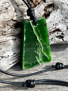 Authentic Natural Canadian Jade, Nephrite Jade Pendant, Mens or Womans Jade Necklace,