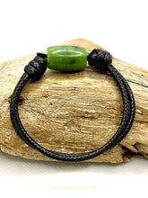 Load image into Gallery viewer, Authentic Natural Canadian Nephrite Jade Bracelet, Green Jade Bracelet, Men Surfer Bracelet Jade Choker Necklace