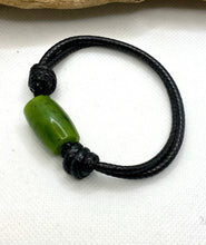 Load image into Gallery viewer, Authentic Natural Canadian Nephrite Jade Bracelet, Green Jade Bracelet, Men Surfer Bracelet Jade Choker Necklace