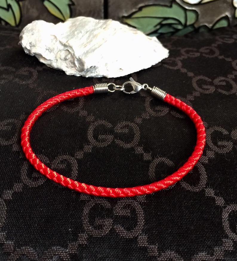 Lucky Red Cord Bracelet, Black Cord Bracelet, Energy Bracelet, Protection Bracelet, Family Bracelet