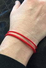 Load image into Gallery viewer, Lucky Red Cord Bracelet, Black Cord Bracelet, Energy Bracelet, Protection Bracelet, Family Bracelet