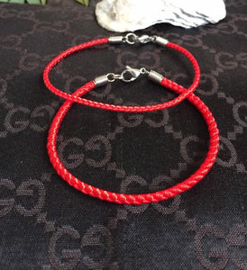 Lucky Red Cord Bracelet, Black Cord Bracelet, Energy Bracelet, Protection Bracelet, Family Bracelet