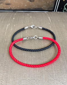 Lucky Red Cord Bracelet, Black Cord Bracelet, Energy Bracelet, Protection Bracelet, Family Bracelet