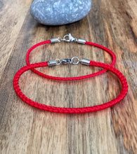 Load image into Gallery viewer, Lucky Red Cord Bracelet, Black Cord Bracelet, Energy Bracelet, Protection Bracelet, Family Bracelet