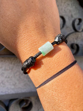 Load image into Gallery viewer, Jade Bracelet Men, Jadeite Jade Bracelet, Emerald Green Jade Bracelet, Lucky Jade Bracelet, Protection Bracelet, Waterproof Bracelet