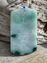 Load image into Gallery viewer, Certified Grade A Jadeite Pendant, Burmese Jadeite Pendant Necklace, Exquisite Hand carved Landscape Scenery Jadeite, Jadeite Zen Pendant.