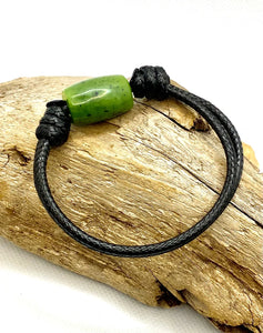 Authentic Natural Canadian Nephrite Jade Bracelet, Green Jade Bracelet, Men Surfer Bracelet Jade Choker Necklace