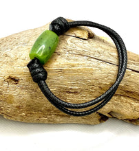 Load image into Gallery viewer, Authentic Natural Canadian Nephrite Jade Bracelet, Green Jade Bracelet, Men Surfer Bracelet Jade Choker Necklace