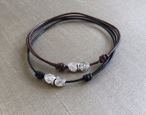 Leather Cord Bracelet, Hearts Bracelet, Mother & Daughter Bracelet, Hearts Bracelet, Couples Bracelet, Love Bracelet, Friends bracelet