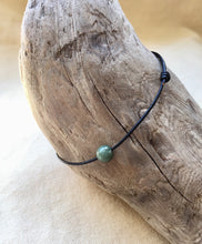 Load image into Gallery viewer, Thin Black Leather Cord Bracelet, Jadeite Bead Bracelet, Protection Bracelet, Lucky Jade Bracelet