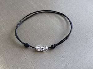 Leather Cord Bracelet, Hearts Bracelet, Mother & Daughter Bracelet, Hearts Bracelet, Couples Bracelet, Love Bracelet, Friends bracelet