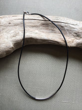 Load image into Gallery viewer, Tube Choker Necklace, Black Leather Cord Necklace,  Simple Necklace, Choker Necklace.