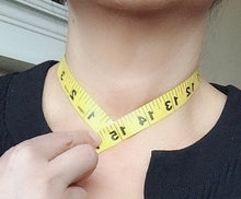 Load image into Gallery viewer, Tube Choker Necklace, Black Leather Cord Necklace,  Simple Necklace, Choker Necklace.