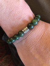 Load image into Gallery viewer, Canadian Nephrite Jade Bracelet, Authentic 10mm Canadian Nephrite Jade Bracelet, Energy Bracelet