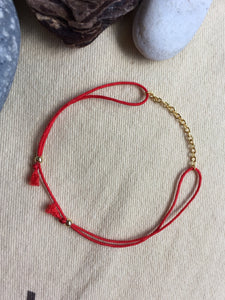 Red String Bracelet, Protection Bracelet, Lucky Bracelet, Gold Filled Chain Bracelet