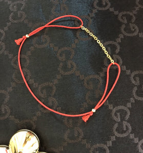 Red String Bracelet, Protection Bracelet, Lucky Bracelet, Gold Filled Chain Bracelet