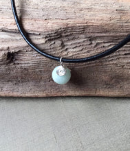 Load image into Gallery viewer, Jadeite Pendant Necklace, 2mm Leather Cord Necklace, Simple Necklace, Genuine Jadeite Pendant, Jade Pendant Necklace, Gemstone Necklace.