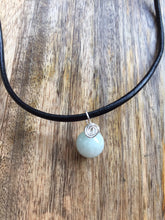 Load image into Gallery viewer, Jadeite Pendant Necklace, 2mm Leather Cord Necklace, Simple Necklace, Genuine Jadeite Pendant, Jade Pendant Necklace, Gemstone Necklace.