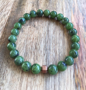 Mens Canadian Jade Bracelet, Authentic Canadian Nephrite Jade, High Quality Canada Nephrite Jade