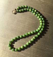 Load image into Gallery viewer, Canadian Jade Necklace, 8mm Canada Jade Beaded Necklace, Nephrite Jade Necklace, Custom Sized