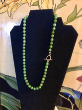 Load image into Gallery viewer, Canadian Jade Necklace, 8mm Canada Jade Beaded Necklace, Nephrite Jade Necklace, Custom Sized