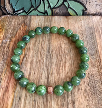 Load image into Gallery viewer, Mens Canadian Jade Bracelet, Authentic Canadian Nephrite Jade, High Quality Canada Nephrite Jade