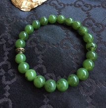 Load image into Gallery viewer, Canada Nephrite Jade Bracelet, 100% Natural Untreated Genuine Canadian Nephrite Jade