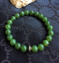 Load image into Gallery viewer, Canada Nephrite Jade Bracelet, 100% Natural Untreated Genuine Canadian Nephrite Jade