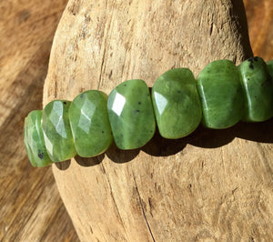 Faceted Canada Jade Bangle Bracelet, Canadian Jade Bracelet, 100% Authentic Canadian Nephrite Jade