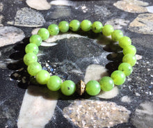 Load image into Gallery viewer, Canada Nephrite Jade Bracelet, 100% Natural Untreated Genuine Canadian Nephrite Jade