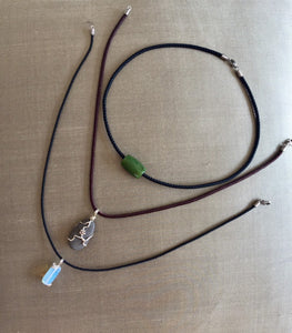 Waterproof Necklace, Braided Cord Necklace, Necklace for Pendant, Surfer Choker,  Hypoallergenic