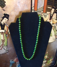 Load image into Gallery viewer, Canadian Jade Necklace, Green Jade Beaded Necklace, Canadian Jade Bead Necklace, Nephrite Jade Necklace, Custom Sized Knotted Bead Necklace.