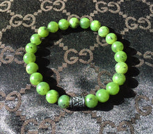 Load image into Gallery viewer, Mens Canadian Jade Bracelet, Authentic Canadian Nephrite Jade, 8mm