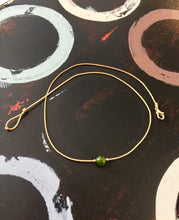 Load image into Gallery viewer, Genuine Natural Canada Nephrite Jade Choker, Waterproof Necklace, Simple Dainty Necklace