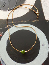 Load image into Gallery viewer, Genuine Natural Canada Nephrite Jade Choker, Waterproof Necklace, Simple Dainty Necklace