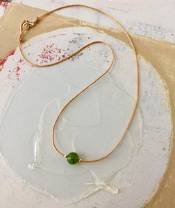 Genuine Natural Canada Nephrite Jade Choker, Waterproof Necklace, Simple Dainty Necklace