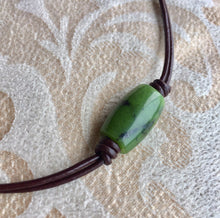 Load image into Gallery viewer, Authentic Natural Canadian Nephrite Jade Pendant, Canadian Jade Barrel Necklace