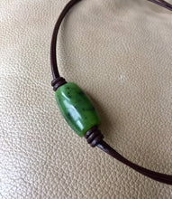 Load image into Gallery viewer, Authentic Natural Canadian Nephrite Jade Pendant, Canadian Jade Barrel Necklace